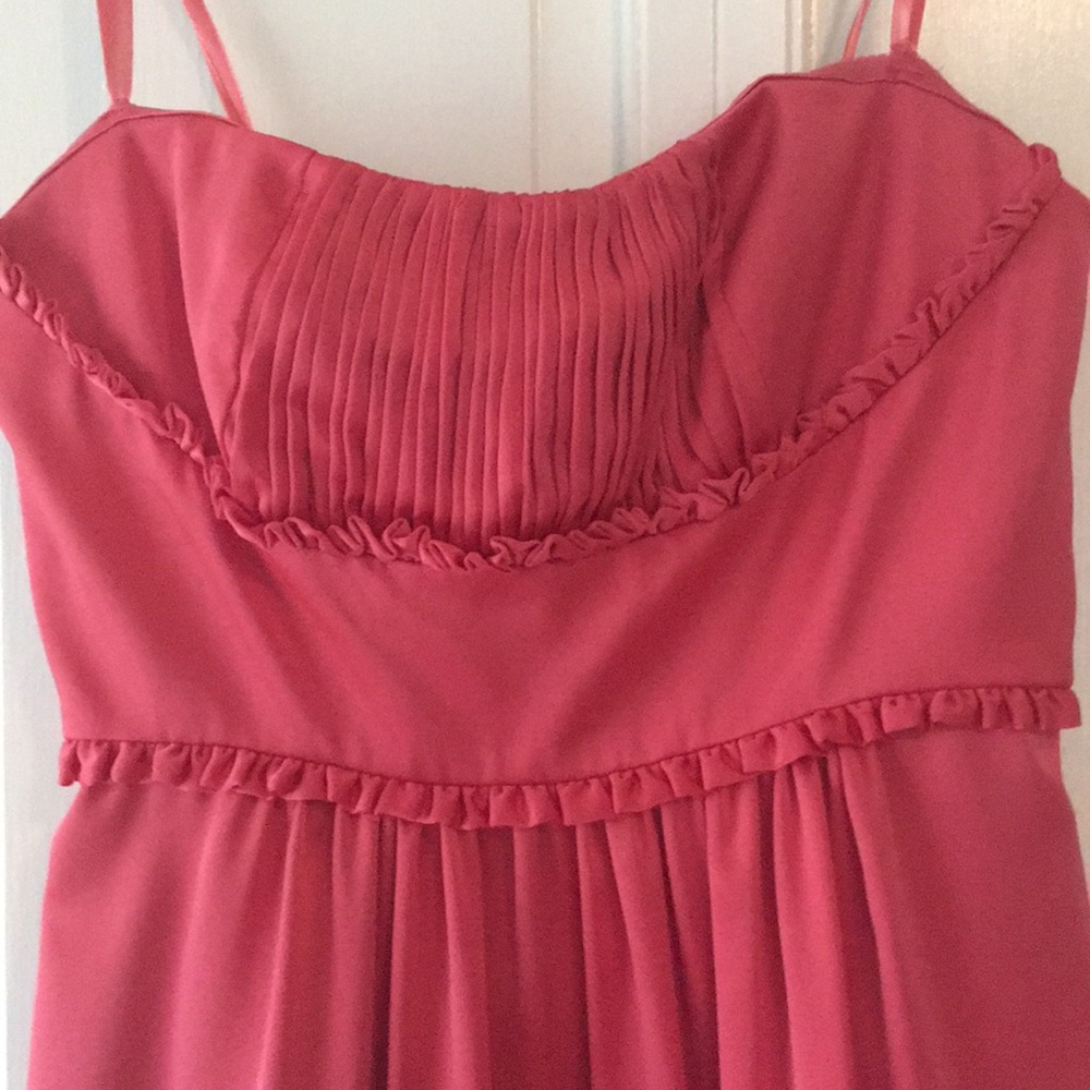 BCBG strapless pink party dress